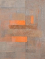  Komposisjon med orange. 90x70cm